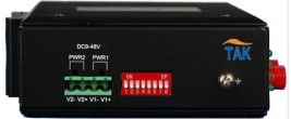 4*RS232/RS422/RS485 fiber modem for ring network
