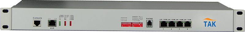 4E1+4* Ethernet PDH multiplexer with 1+1 fiber redundancy a