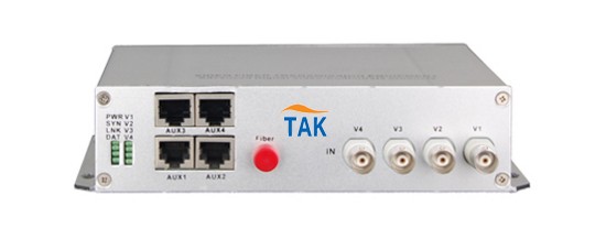 4 CH video Integrated multiplex fiber optical transceiver,can support audio,data,ETH etc