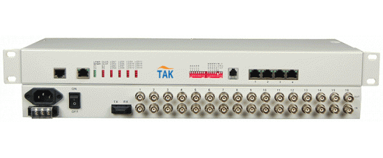 16E1 PDH optical multiplexer