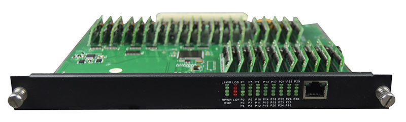 30FXS FXO over E1 PCM multiplexer card  a