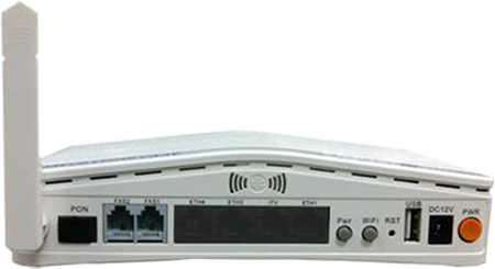 FTTH optical network 4GE+2POTS+1WiFi+1USB ports GPON ONT