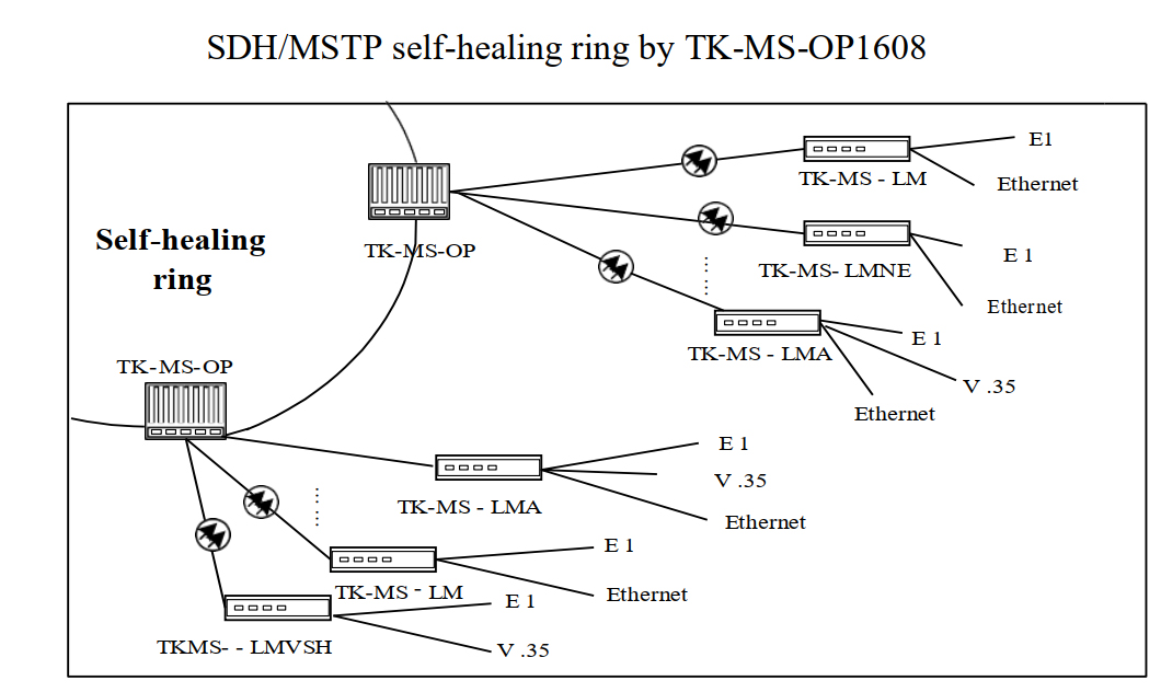 Multi-Service SDH Optical-Transmission Platform application C